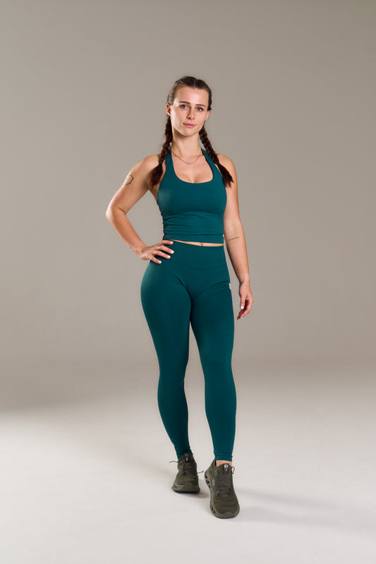 24/7 halter top – deep forest motion