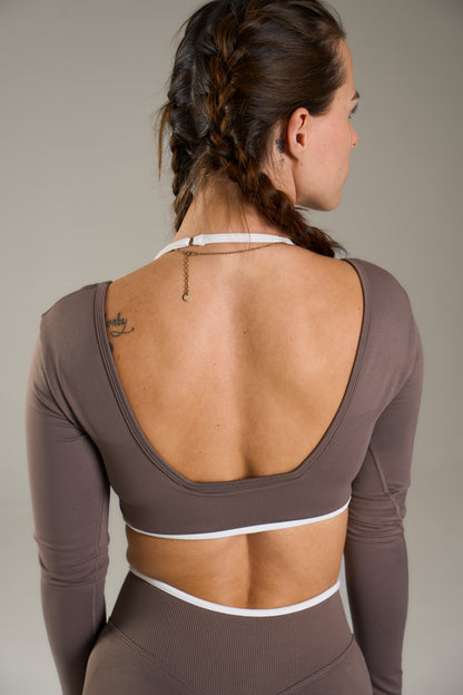 24/7 long sleeve – MOCHA