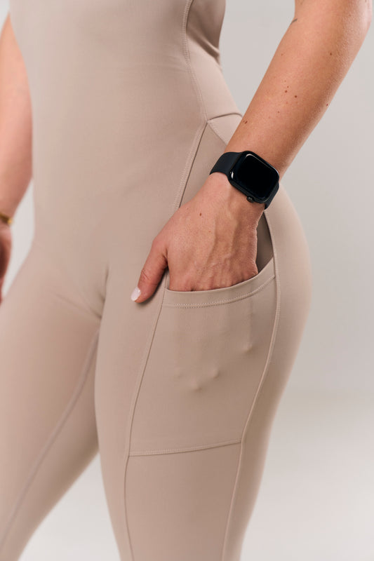 Minx Jumpsuit  Beige