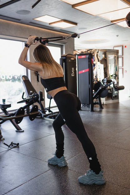 Smooth Rib Legging – Black