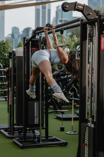 Forma Seamless Halter Top – Sky Blue