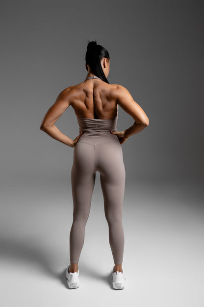 Smooth Rib Legging Khaki