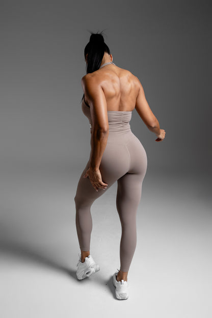 Smooth Rib Legging Khaki