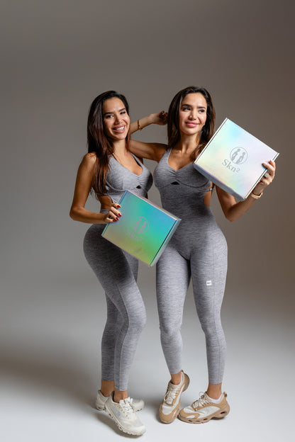 Velura Sculpt Jumpsuit – Grey